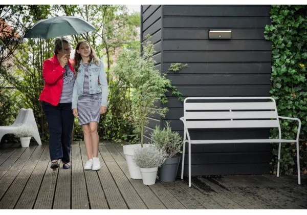 Aplică LED de exterior cu senzor BUSTAN 2xLED/4,5W IP44 Philips 16484/93/P0