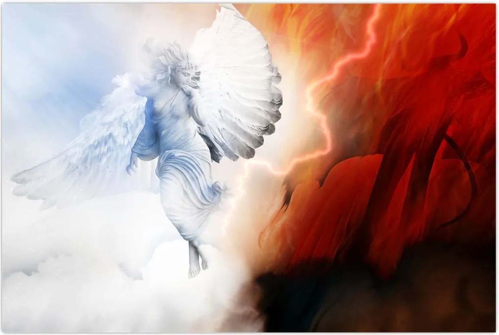 Tablou - Binele și răul (90x60 cm)