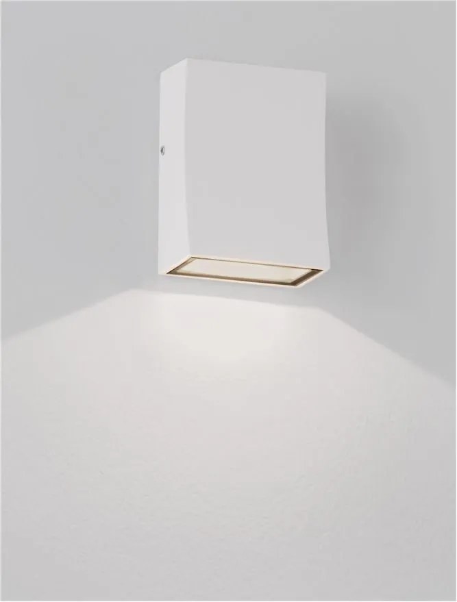 Mini Aplica iluminat exterior ambiental BOXY alb