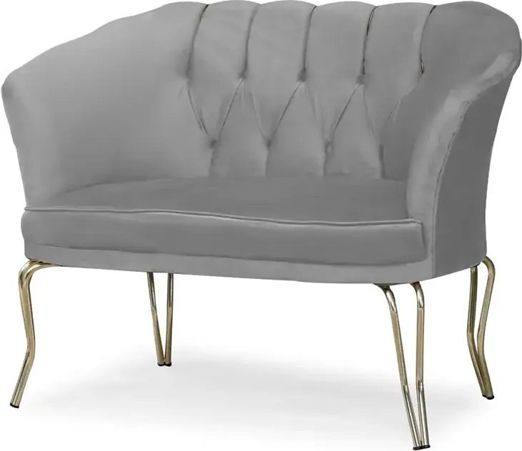 Set canapea Viena 2+1+1Homs textil gri-auriu,30703