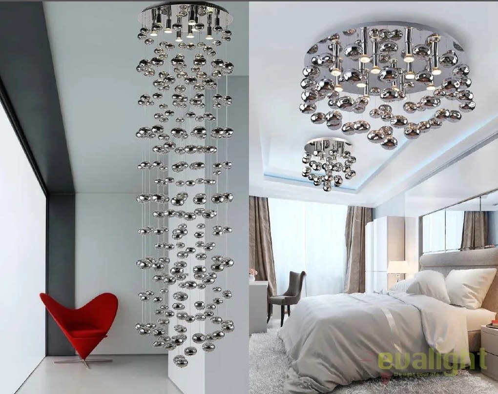 Lustra moderna aplicata design deosebit 80cm Luvia CH