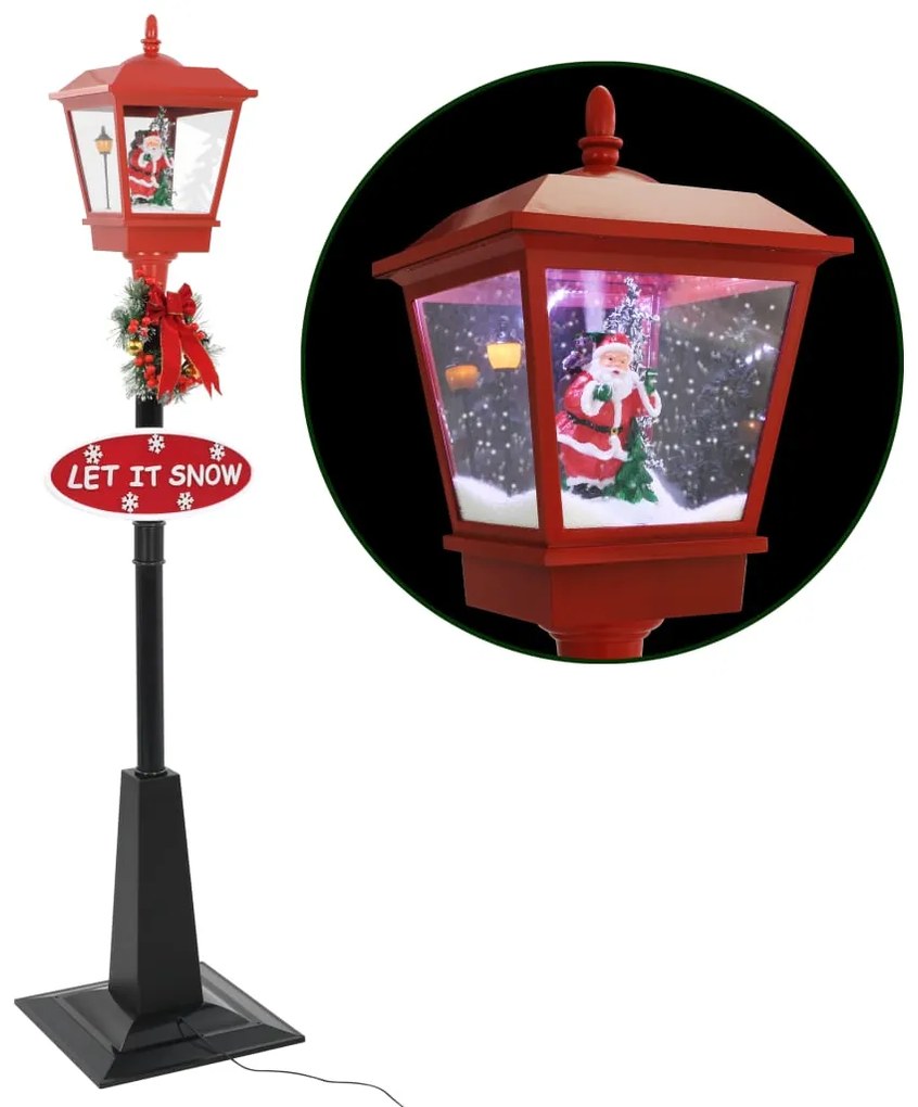 284339 vidaXL Felinar stradal cu moș Crăciun, LED, 180 cm