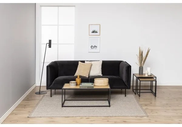 Masă de cafea SARON stejar/negru