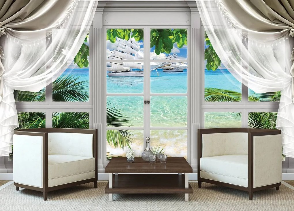 Fototapet - Privire spre ocean (254x184 cm)