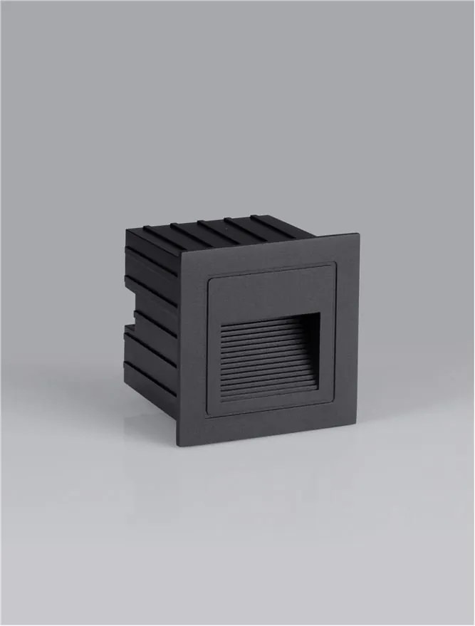 Spot LED incastrabil exterior, ambiental, IP65, POLKA negru