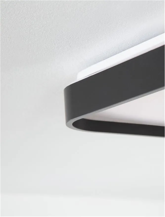 Plafoniera LED design minimal ATHOS neagra