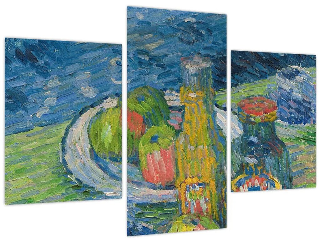 Tablou - Alexej von Jawlensky, Still Life with Bottles and Fruit, reproducere (90x60 cm)