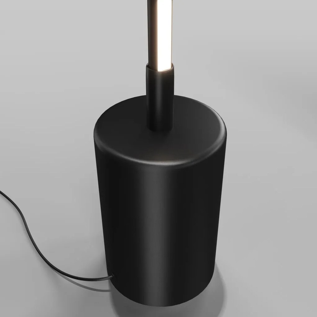 Lampadar LED, lampa de podea, design modern Flow negru