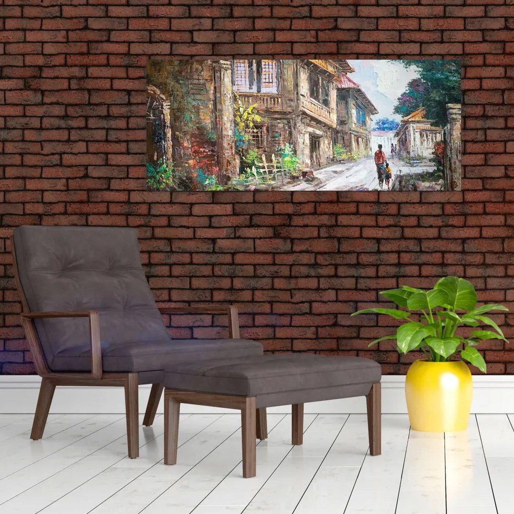 Tablou - Satul filipinez, Asia (120x50 cm)