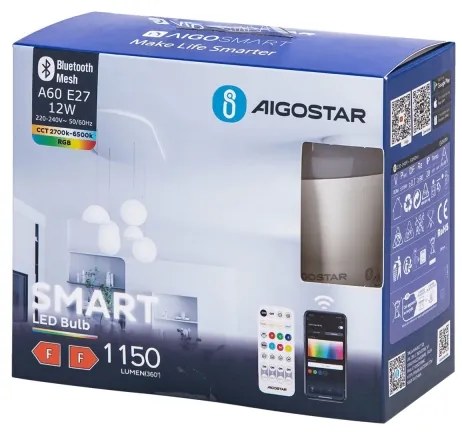 SET 2x bec LED dimabil Aigostar MESH Smart A60 E27/12W/230V 2700-6500K