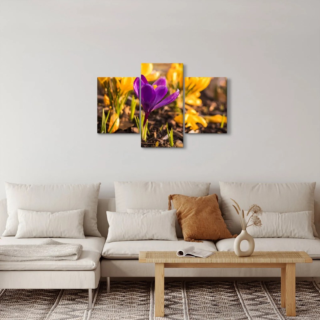 Tablou cu floare violetă (90x60 cm)