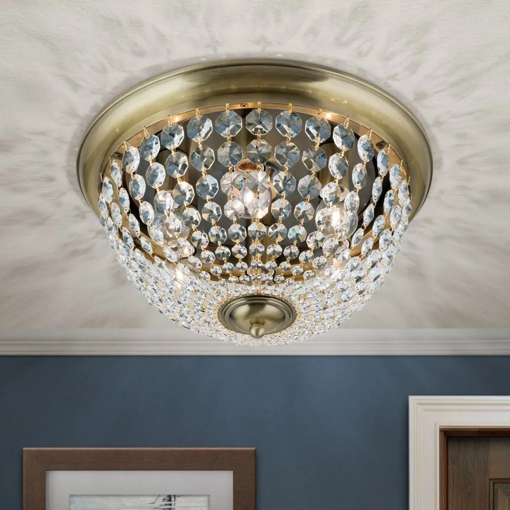 Plafoniera cristal Asfour design elegant lux PLAFOND D-47cm alama
