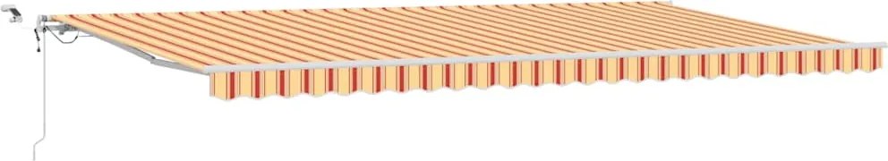 vidaXL Cortina Retractabilă Galben și portocalie 600 × 300 cm