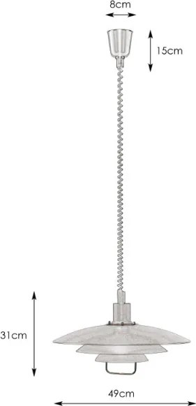Markslöjd 102282 - Lustră reglabilă KIKRENES 1xE27/60W/230V