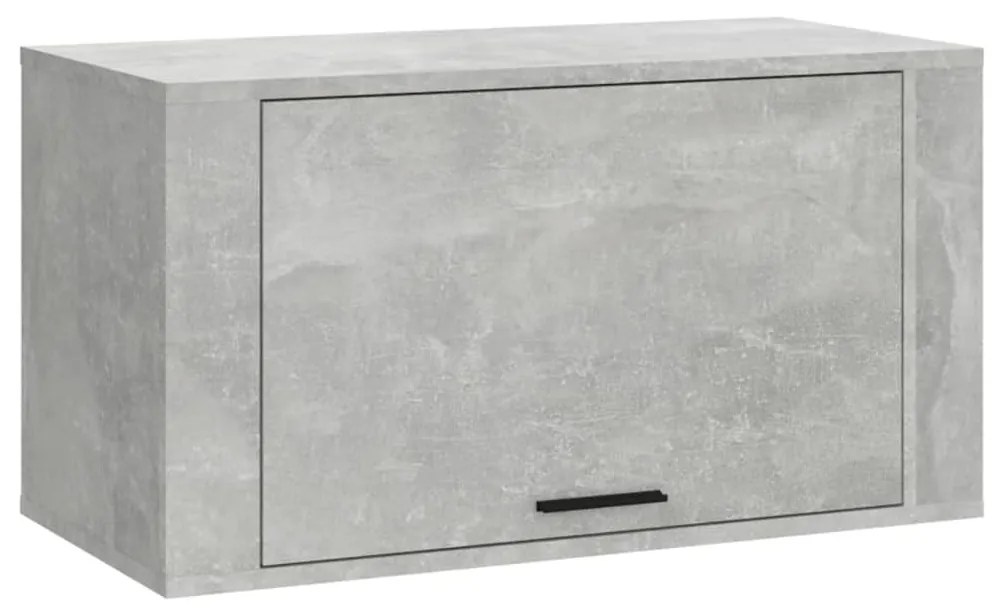 Pantofar de perete, gri beton, 70x35x38 cm, lemn prelucrat 1, Gri beton