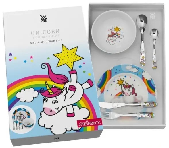 WMF - Set de veselă pentru copii UNICORN, 6 piese