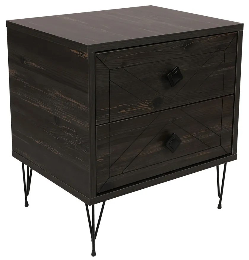 Măsuță de noptieră Luna Dark Brown