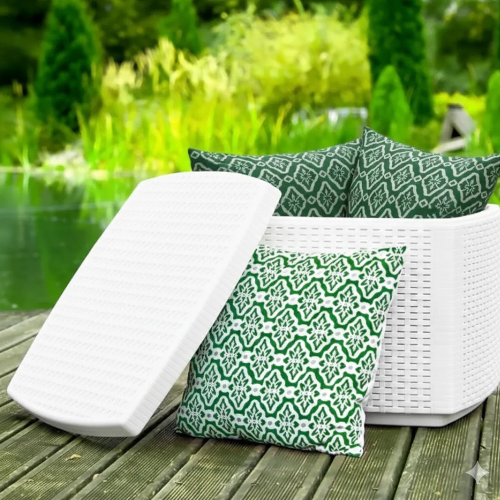 I.P.A.E-Progarden Set de grădină TREE, 3 piese, albă