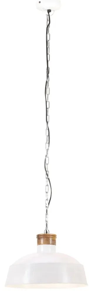 Lampa suspendata industriala, alb, 42 cm, E27 Alb,    42 cm, 1, Alb