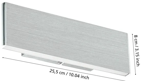 Eglo 39268 - LED Corp de iluminat perete CLIMENE 2xLED/5,4W/230V