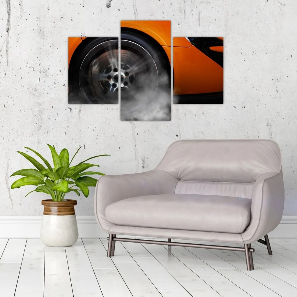Tablou - Mașină sport portocalie (90x60 cm)
