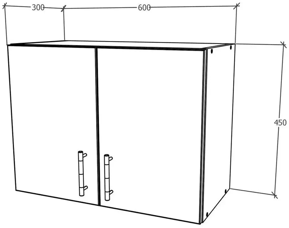 Corp Superior Hota Karo, Stejar Bronz/Alb, 60 x 30 x 45 cm