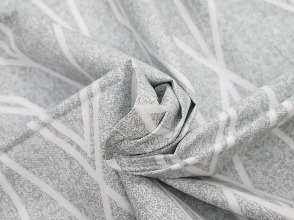 Lenjerie de pat din bumbac Renforcé GRAY STRIPES gri Dimensiunile lenjeriei: 70 x 90 cm | 140 x 200 cm
