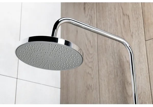 Set de duș cu baterie termostatică Aqualine LIGA crom lucios