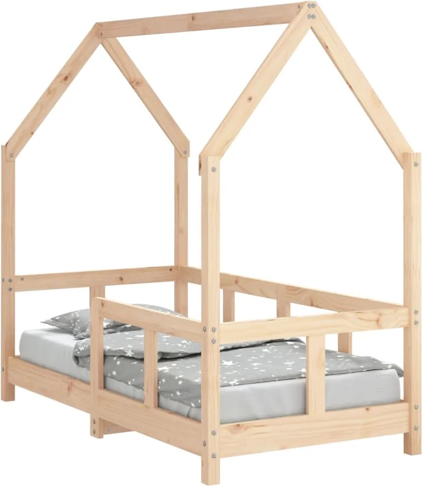 vidaXL Cadru de pat pentru copii, 70x140 cm, lemn masiv de pin