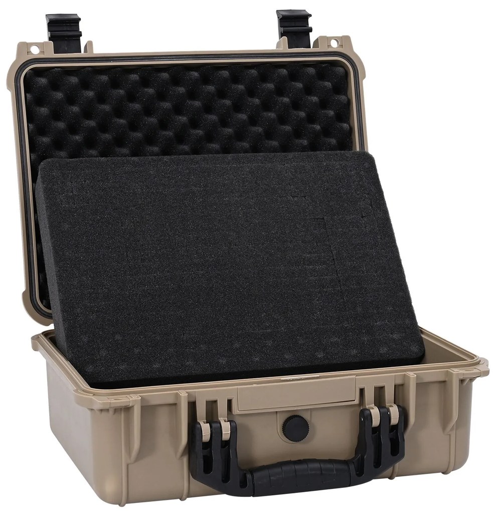 vidaXL Carcasă Dura Nisipiu 40.5 x 33 x 17.5 cm Polipropilenă și ABS