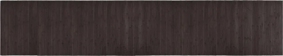 vidaXL Covor dreptunghiular, maro închis, 60x300 cm, bambus