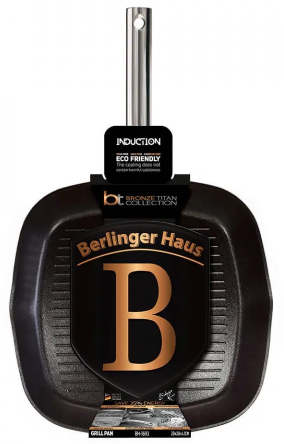 Tigaie Grill 28 cm Bronze Titan Collection Berlinger Haus BH 1693