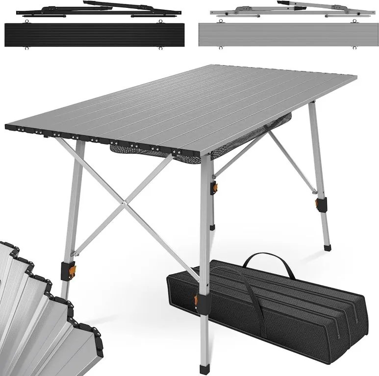 MIADOMODO Masă de camping pliabilă, 90 x 45 x 53 cm