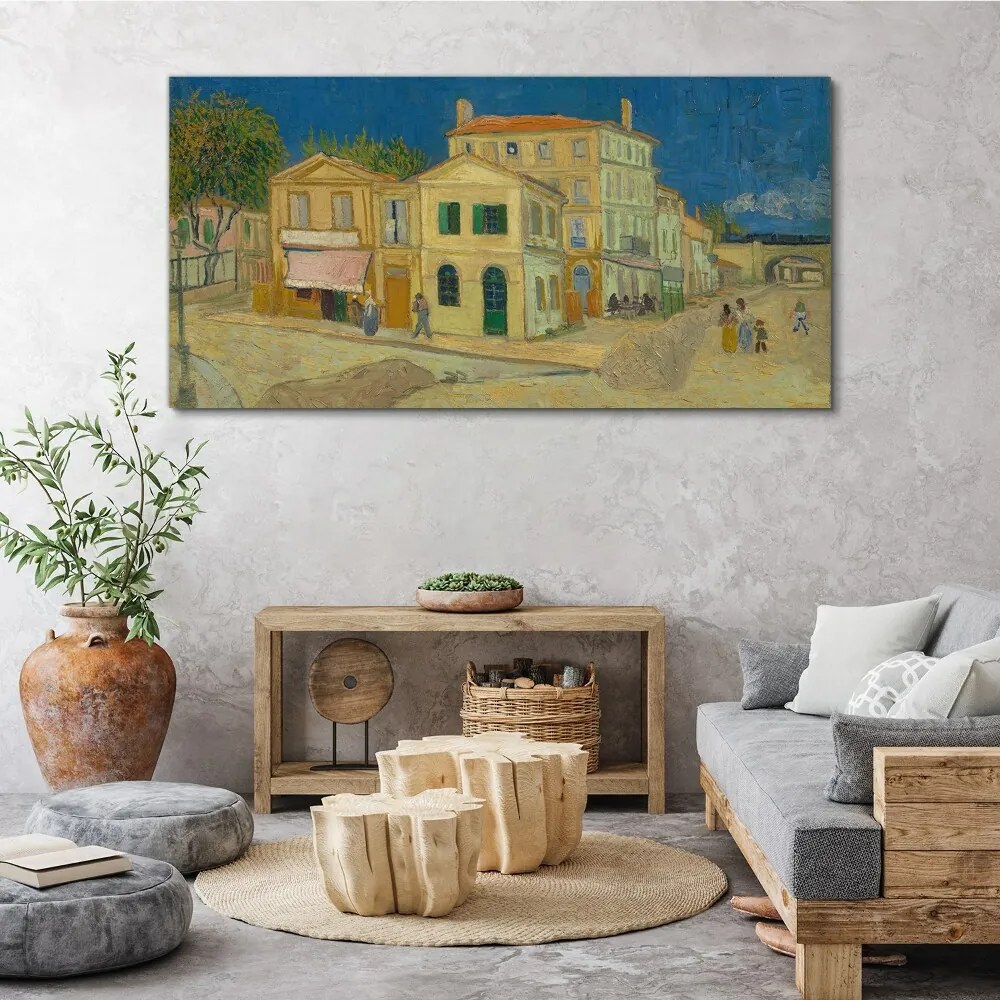 Tablou pe panza Casa Galbenă Van Gogh