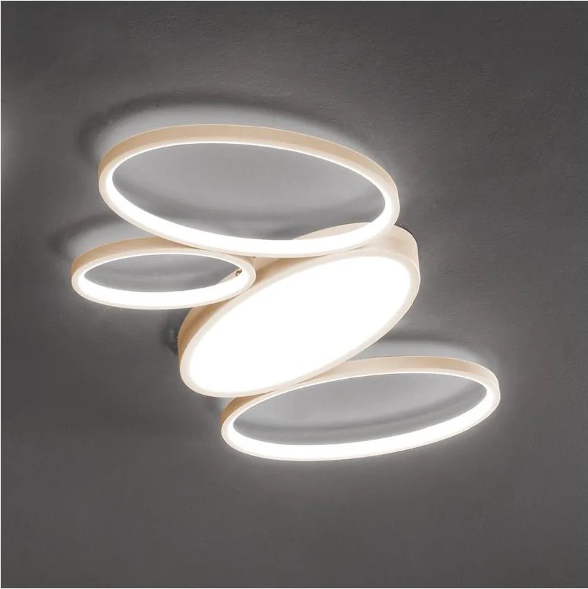 Ondaluce - plafonieră LED dimabilă RICE LED/34W/230V 45x80 cm aurie