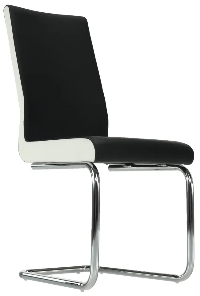 Scaun de sufragerie Nacton (negru + alb). 808088