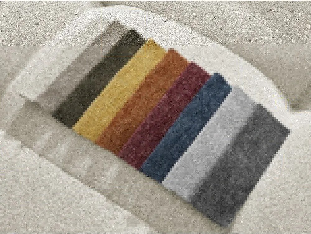 Colțar alb extensibil/cu spațiu de depozitare cu tapițerie din chenille (cu colț pe partea dreaptă/cu șezlong) Roxelane – Bobochic Paris