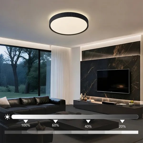 BRILAGI - Plafonieră LED dimabilă ORINO LED/54W/230V 3000-6000K neagră Ø 43 cm + telecomandă