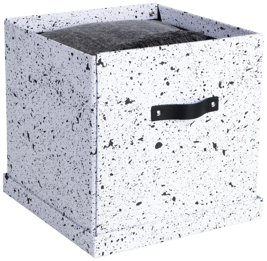 Cutie de depozitare Bigso Box of Sweden Logan, negru-alb
