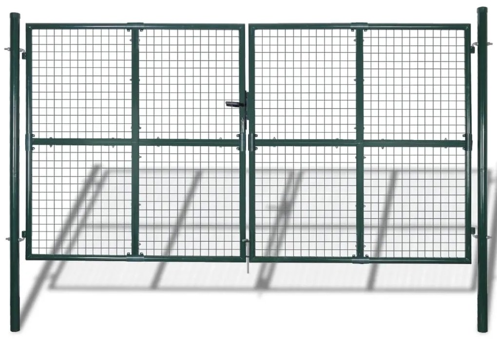 Gard de grădină plasă, poartă gard grilaj, 289x175 cm/306x225 cm