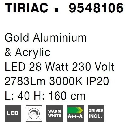 Lampadar LED design deosebit TIRIAC NVL-9548106