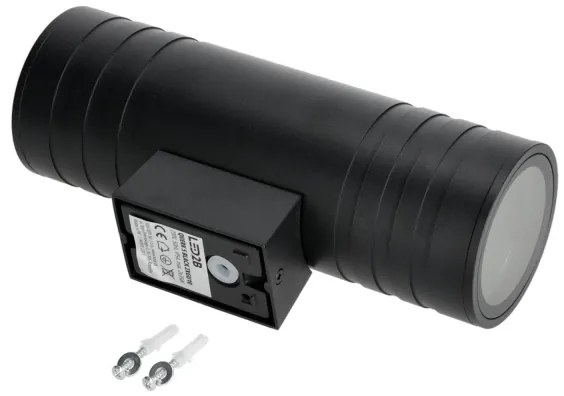 Aplică de exterior 2xGU10/35W/230V IP54 negru rotund