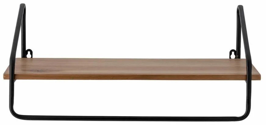 Raft de perete natur, din MDF si metal, Ruba