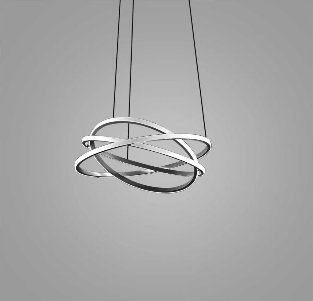 Lustra LED circulara design modern ATIA 65cm alb sau negru