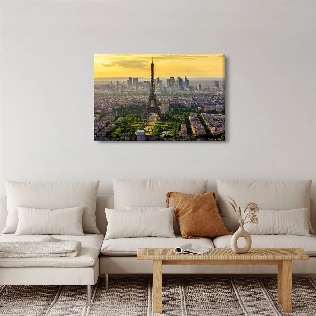 Tablou - Panorama Parisului (90x60 cm)