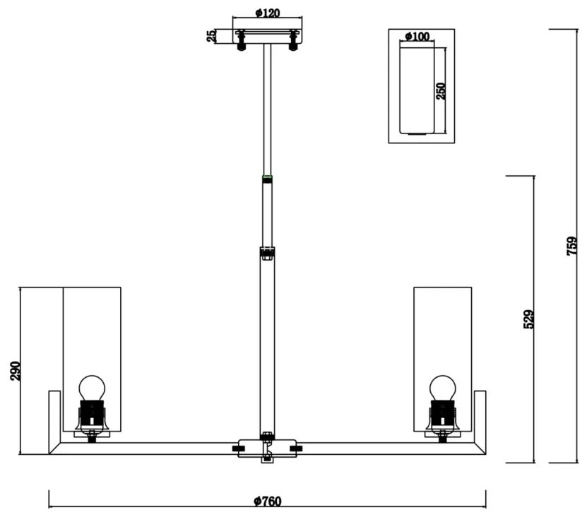 Candelabru 8 brate design modern Fortano MYMOD089PL-08BS