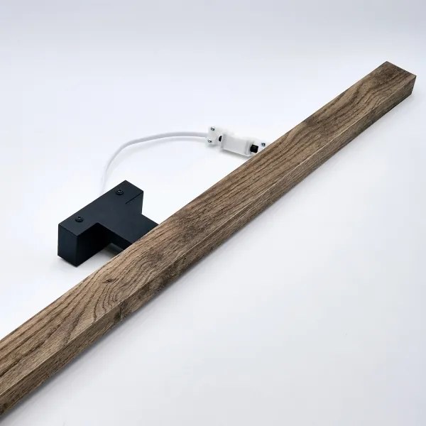 Aplică LED pentru oglindă Brilagi WOODY MIRROR LED/15W/230V IP44 stejar/negru