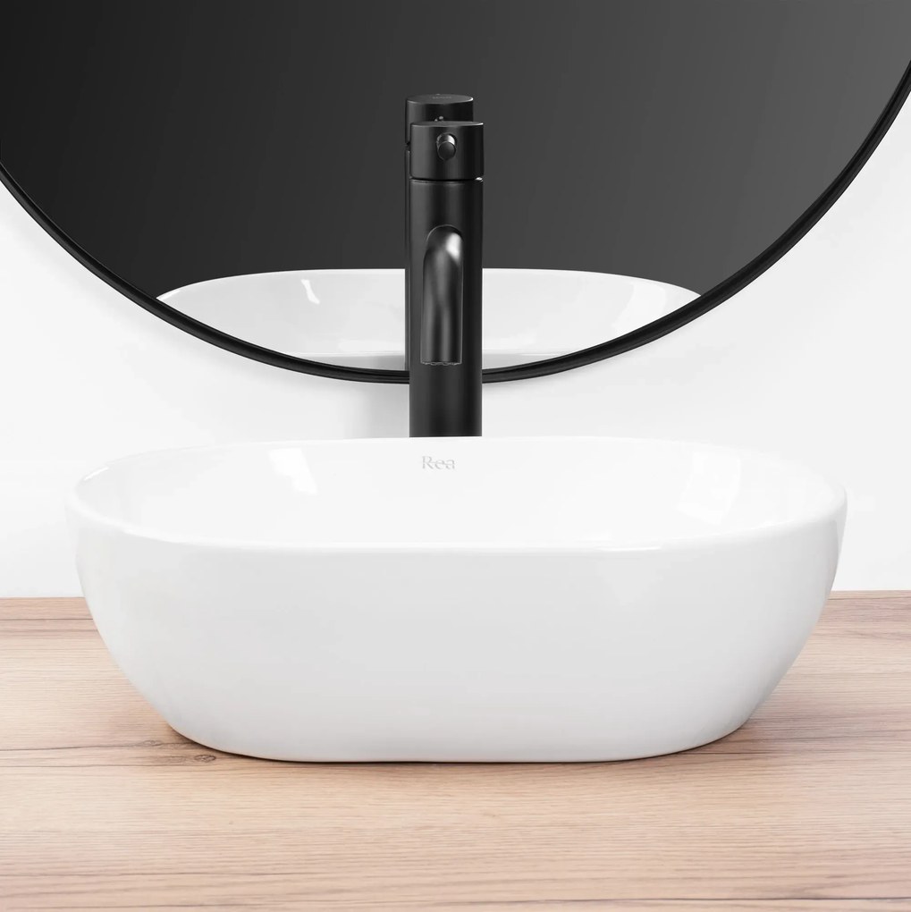 Lavoar pentru blat Amelia Mini Alb, Rea