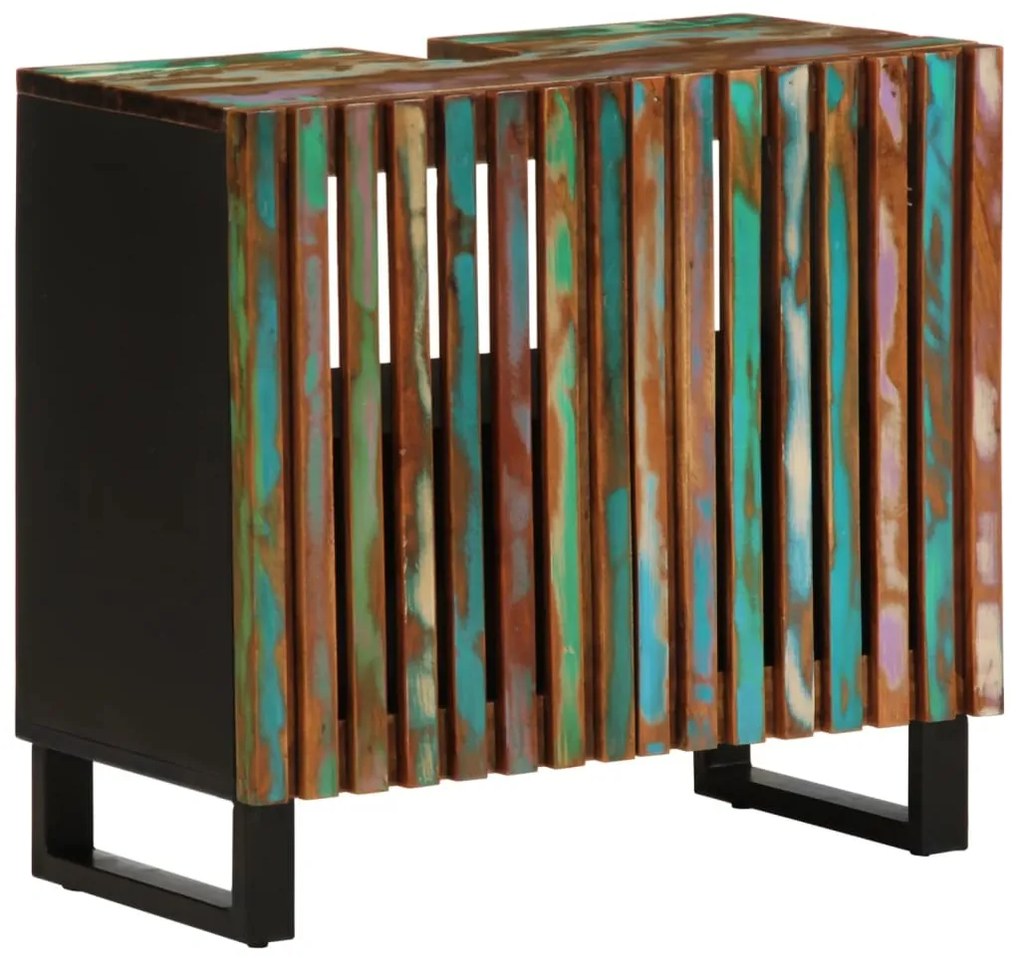 vidaXL Dulap pentru chiuveta de baie, 62x34x58 cm, lemn masiv acacia