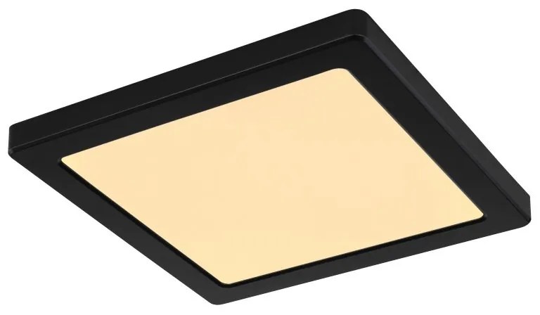 Plafoniera LED design modern LASSE negru 21,7x21,7cm